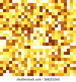 Seamless abstract background with yellow squares,  vector illustration