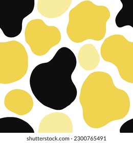 Seamless abstract backgrounds. Hand drawn various shapes and yellow color concept. Can be used for printing needs and other digital needs. Contemporary modern trendy vector illustrations. 