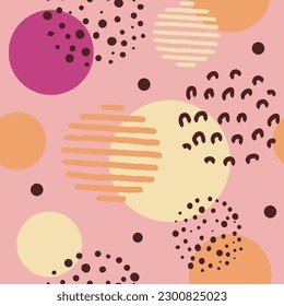 Fondos abstractos e impecables. Dibujaron a mano varias formas y objetos de garabatos. Se puede usar para necesidades de impresión y otras necesidades digitales. Ilustraciones vectoriales contemporáneas de moda
