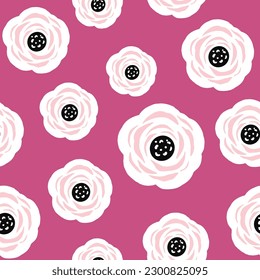 Seamless abstract backgrounds. Hand drawn various shapes and flower objects. Can be used for printing needs and other digital needs. Contemporary modern trendy vector illustrations. 