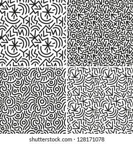 seamless abstract backgrounds set