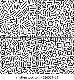 seamless abstract backgrounds set