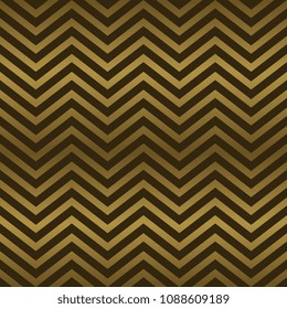 Seamless abstract beautiful vertical chevron golden pattern