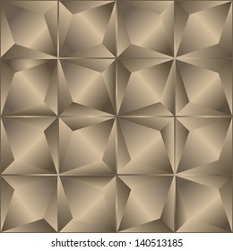 Seamless abstract beige geometric background. Vector illustration