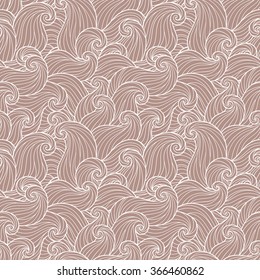 Seamless abstract beige hand-drawn waves pattern, wavy background. Seamless pattern can be used for wallpaper, pattern fills, web page background,surface textures. Gorgeous seamless background