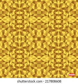 seamless abstract beige sand pattern with tetrahedron vector