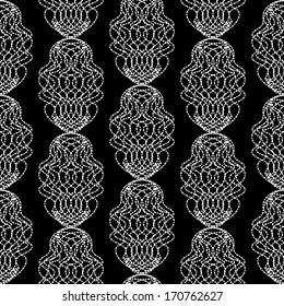 seamless abstract black background of point patterns
