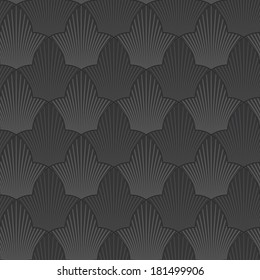seamless abstract black flower background