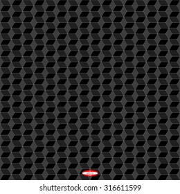 seamless abstract black grey geometric pattern with rhombus. vector illustration