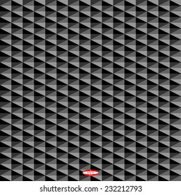 seamless abstract black grey pattern with rhombus with triangle. vector