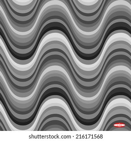 seamless abstract black grey white pattern on grey background vector