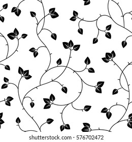 fondo de hojas negras abstractas sin fisuras aislado