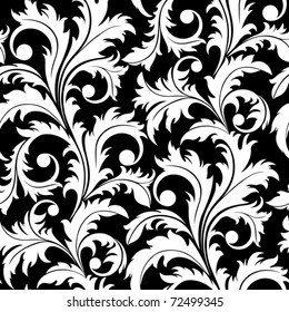 Sample Seamless Floral Pattern Decoration Fabrics Stock Vector (Royalty ...