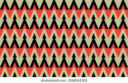Seamless Abstract  Black Red Brown Paper Background Vector Pattern