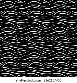 Un fondo blanco y negro abstracto sin inconvenientes. Diseño para tela, papel de embalaje, ropa, papel pintado, embalaje. Ilustración del vector