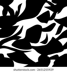 Modelo decorativo blanco y negro abstracto inconsútil. Ilustración vectorial.