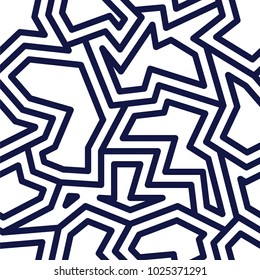 Seamless abstract black and white geometric pattern