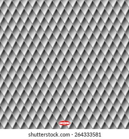 seamless abstract black white geometric pattern with rhombus vector