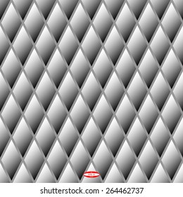 seamless abstract black white geometric pattern with rhombus vector