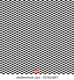 seamless abstract black white geometric pattern with rhombus. vector illustration