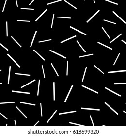 Seamless abstract black and white geometric pattern.