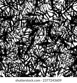 Seamless abstract black and white grunge background