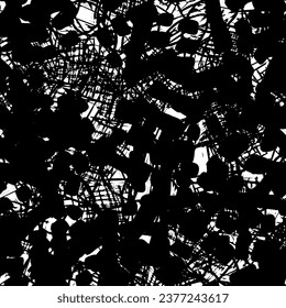 Seamless abstract black and white grunge background