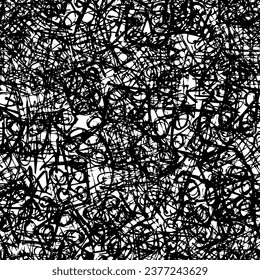 Seamless abstract black and white grunge background