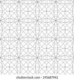 Seamless abstract black and white pattern