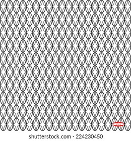 seamless abstract black white pattern with ellipse. vector