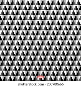 seamless abstract black white pattern with rhombus. vector