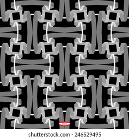 seamless abstract black white pattern. vector