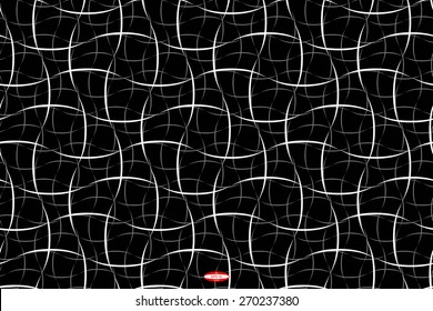 seamless abstract black white pattern with grey wave. vector illustration