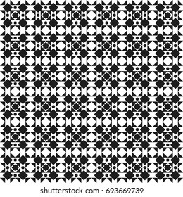 Seamless abstract black and white pattern background
