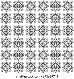 Seamless abstract black and white pattern background