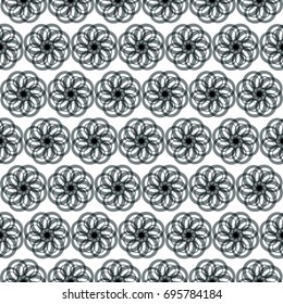Seamless abstract black and white pattern background