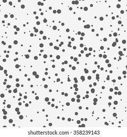 Seamless abstract blob dot pattern background. Cute vector dot bubbles pattern for postcard and poster modern design. Pattern for wrapping paper, hand drawn style web backgrounds.