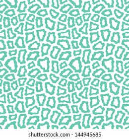 Seamless abstract blue animal pattern. Vector illustration