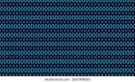 Seamless Abstract Blue and Black Geometric Pattern Background