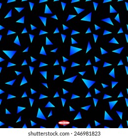 seamless abstract blue cyan pattern with triangle. vector