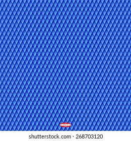 seamless abstract blue geometric pattern with rhombus.vector illustration 