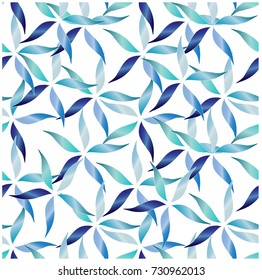 Seamless abstract blue on white background stock vector illustration