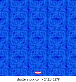 seamless abstract blue pattern with light spiral. vector