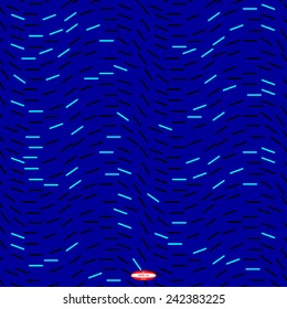seamless abstract blue pattern navy cyan texture with turquoise line on blue background vector