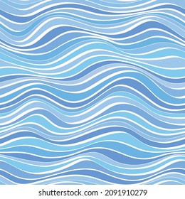 fondo de ondas azul abstractas y sin inconvenientes.