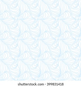 Seamless abstract blue wavy lines background