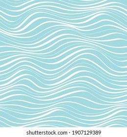 seamless abstract  blue and white  background. Sea water waves.