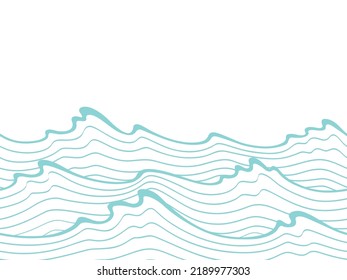 seamless abstract  blue and white  background. Sea water waves.