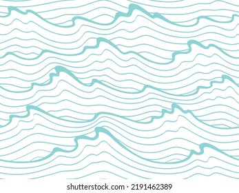 seamless abstract  blue and white  background. Sea water waves.