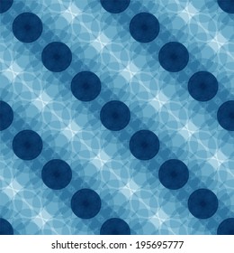 Seamless abstract blue and white pattern